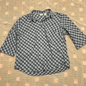 COVINGTON plus size plaid top